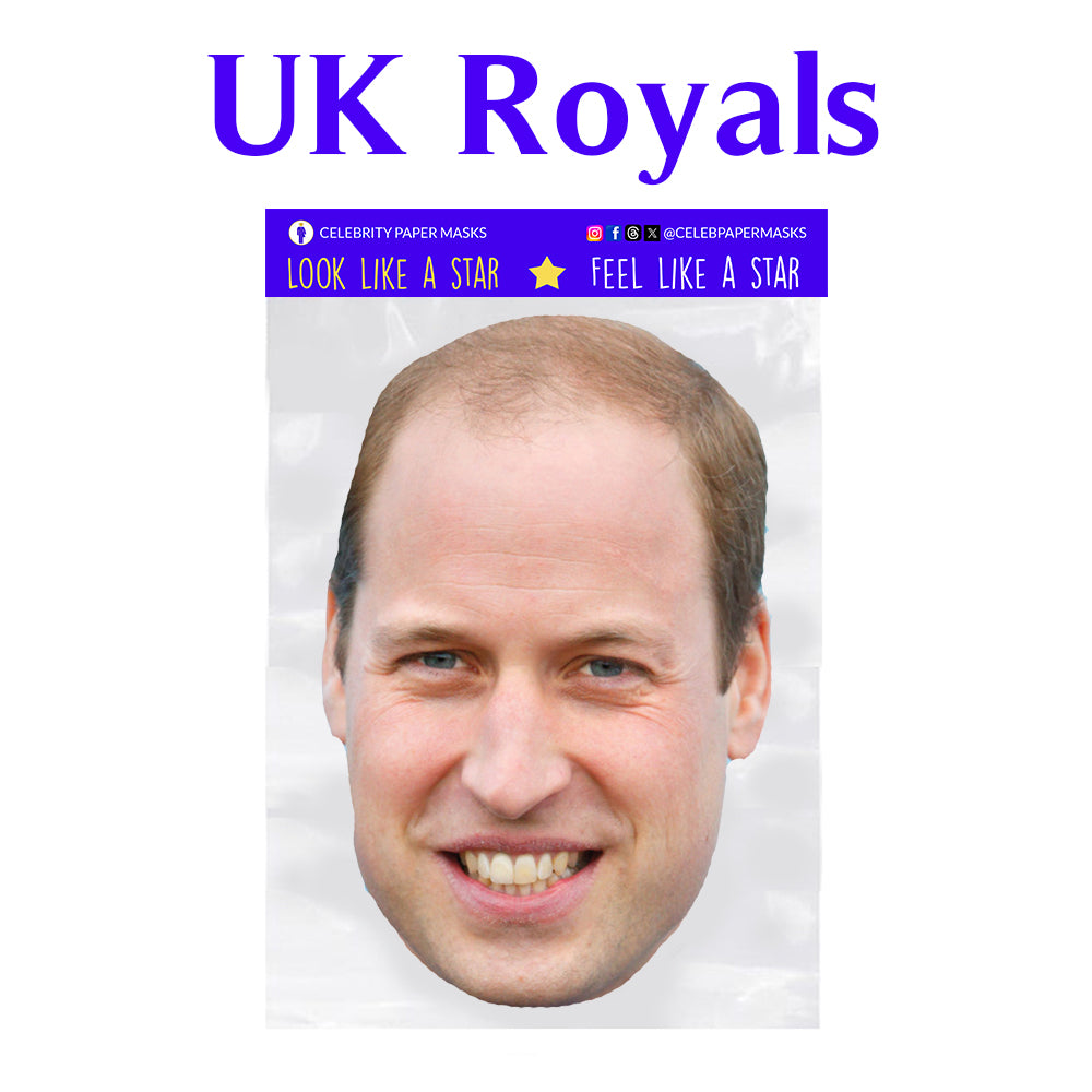 Prince Harry (V3) Royal Celebrity Card Face Mask - Ready To Wear - Fancy Dress - Foto 3