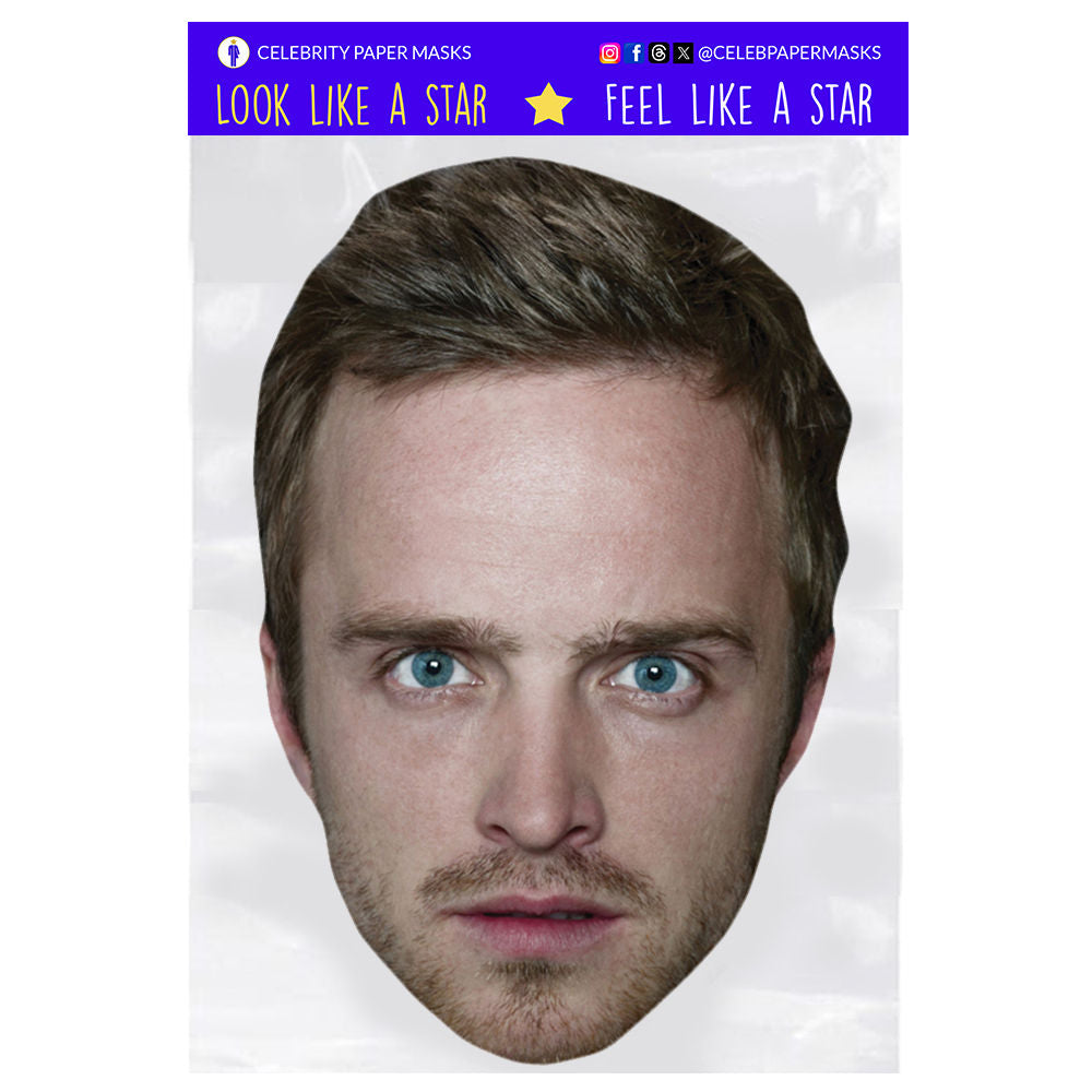 Aaron Paul Masks Jesse Pinkman Breaking Bad Actor Celebrity Mask