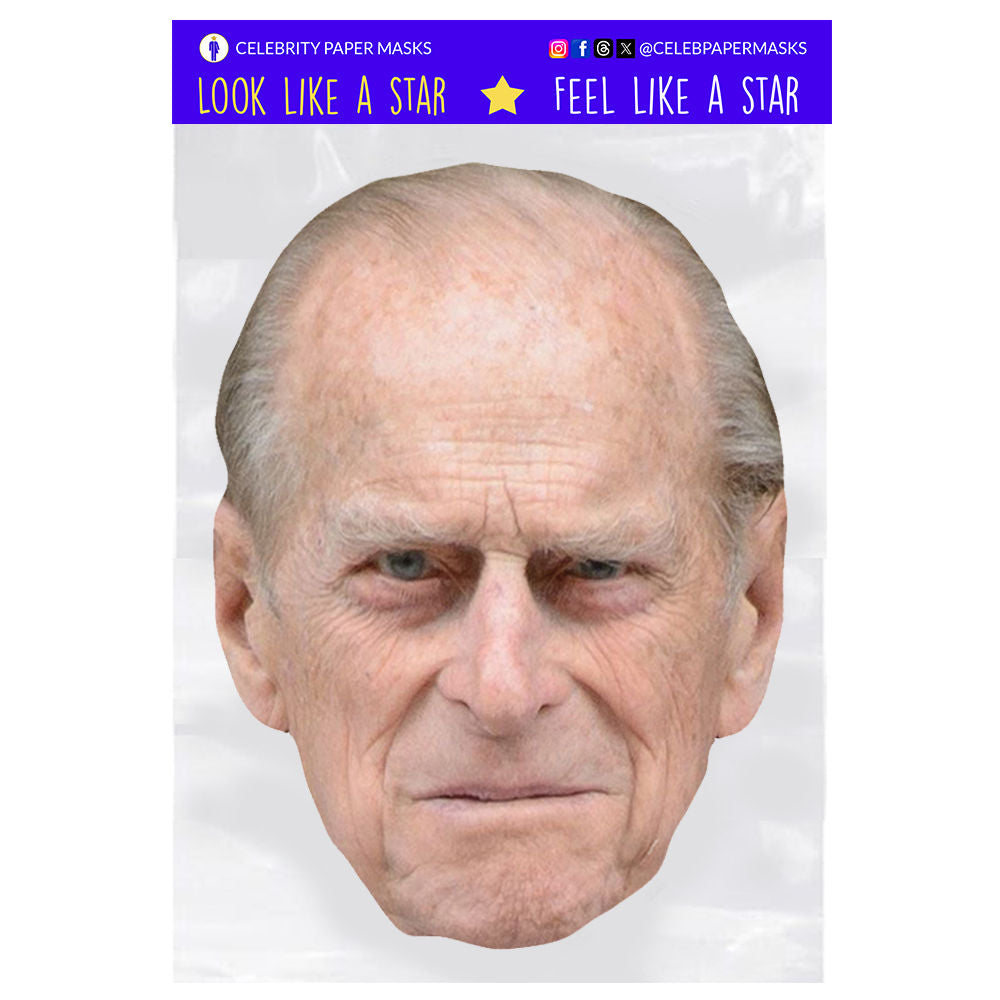 Prince Philip Masks Duke of Edinburgh Royal Family Mask