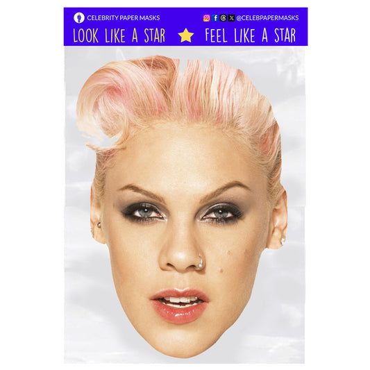 Pink Masks Celebrity Musician Mask