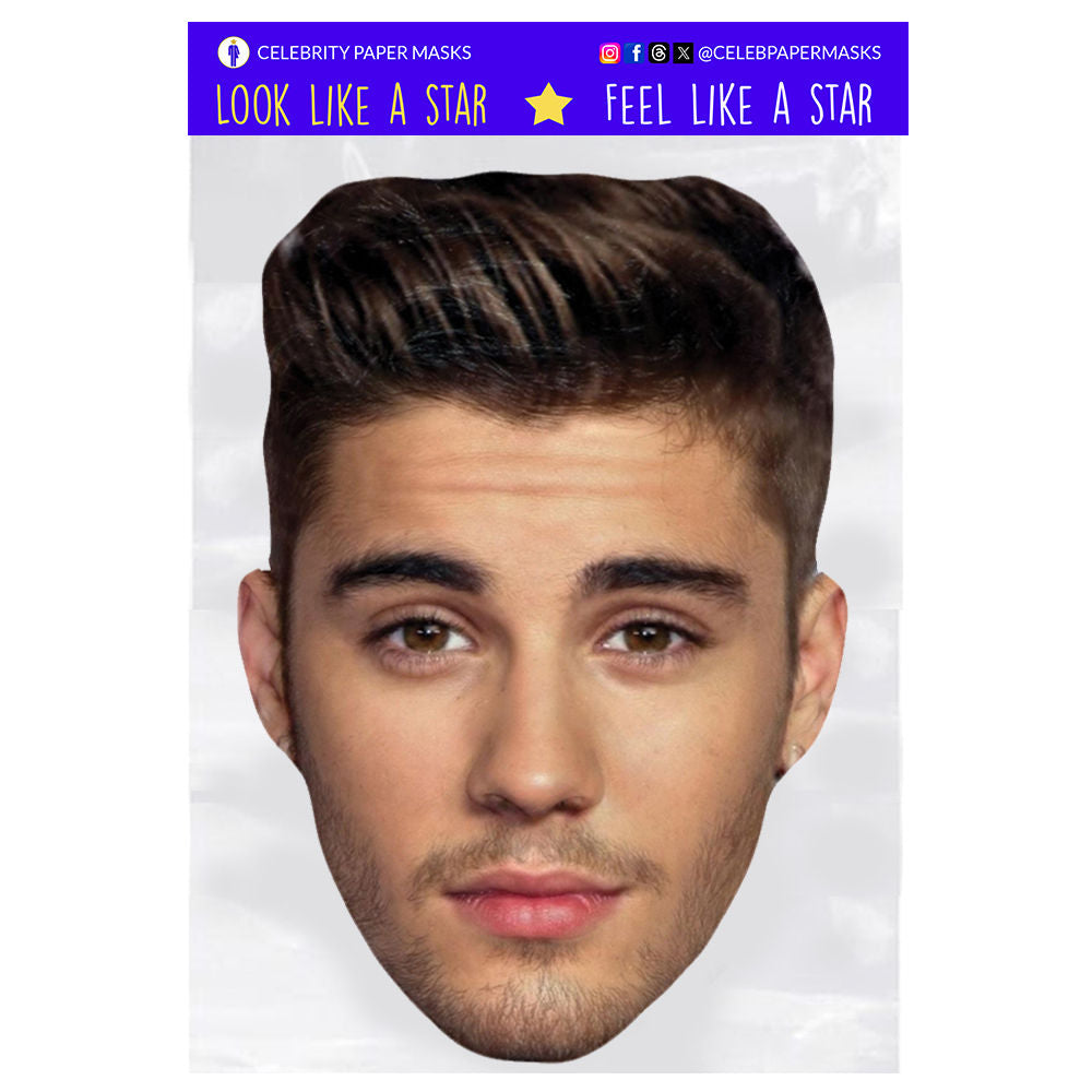 Zayn Malik Masks One Direction Celebrity Musician Mask