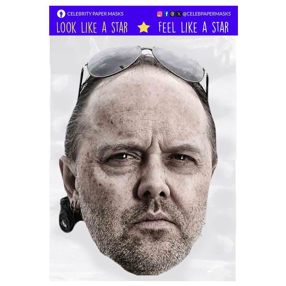 Lars Ulrich Mask Metallica Celebrity Musician Masks