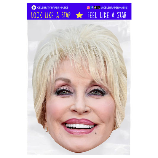 Dolly Parton Mask Celebrity Musician Masks