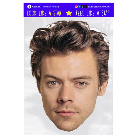Harry Styles Masks One Direction Celebrity Musician Mask