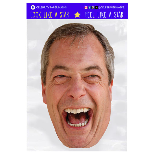 Nigel Farage Masks UKIP UK Politician Mask
