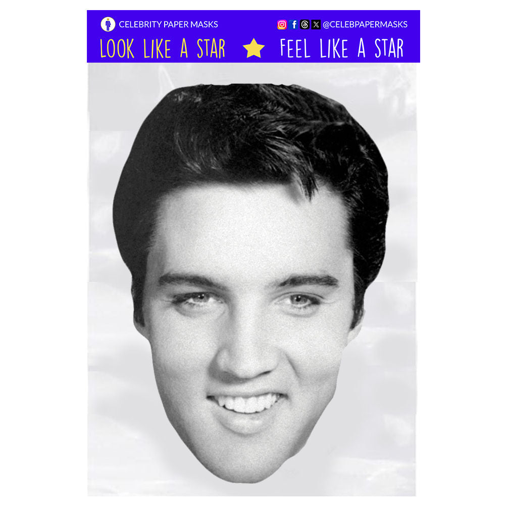 Elvis Presley Mask Rock and Roll Celebrity Musician Masks