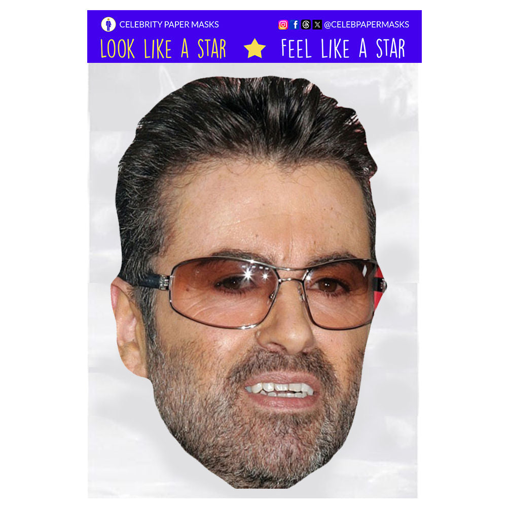 George Michael Mask Celebrity Musician Masks