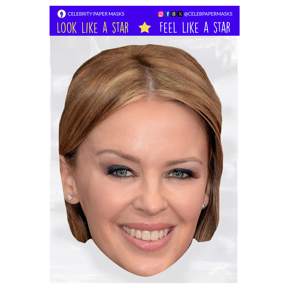 Kylie Minogue Mask Celebrity Musician Masks