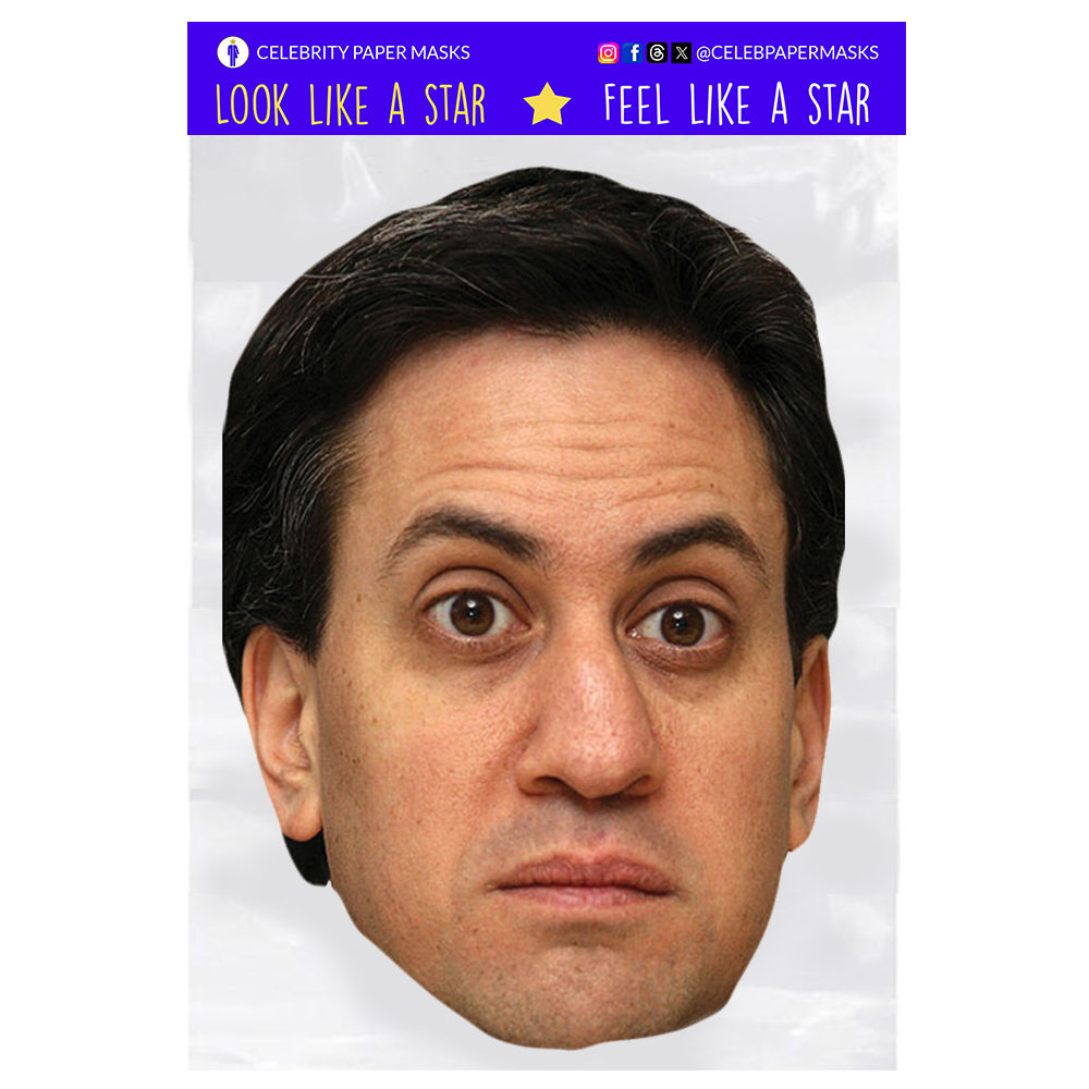 Ed Miliband Mask Labour UK Politician Masks
