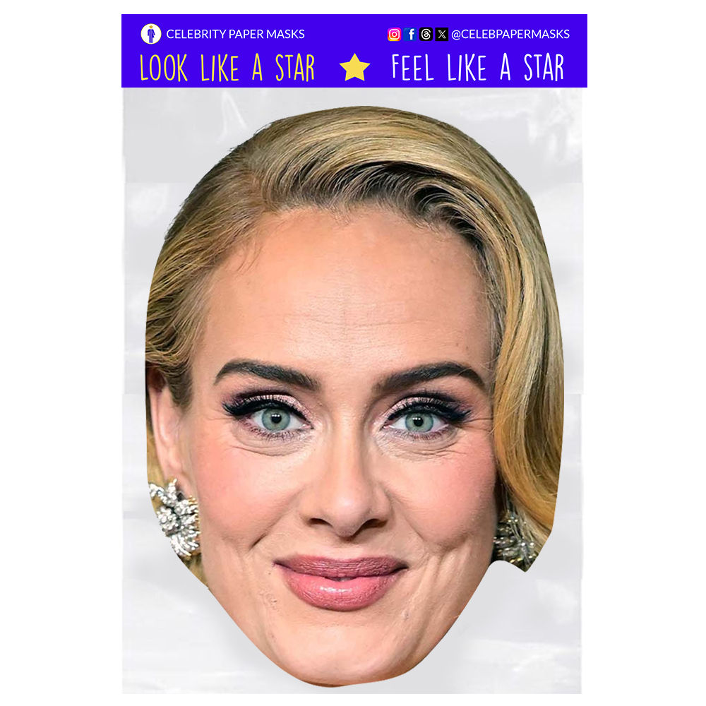 Adele Masks Celebrity Musician Mask