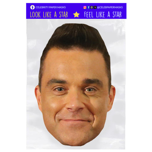 Robbie Williams Mask Take That Actor Celebrity Masks