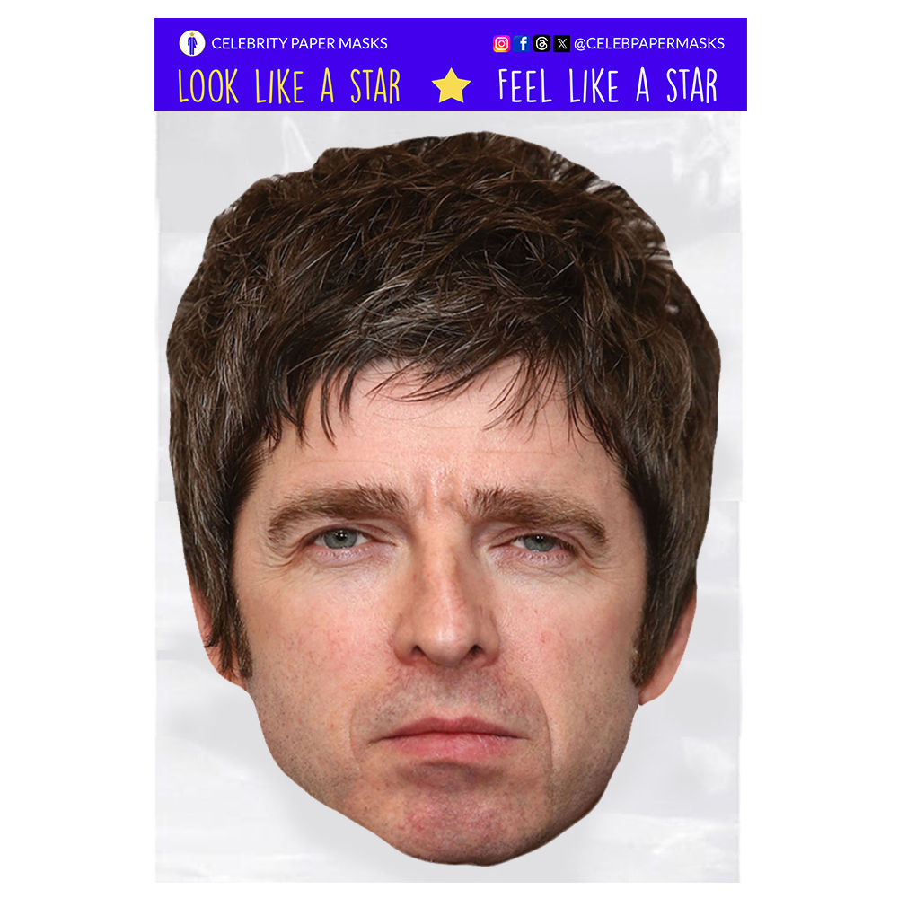 Noel Gallagher Mask Oasis Celebrity Musician Masks