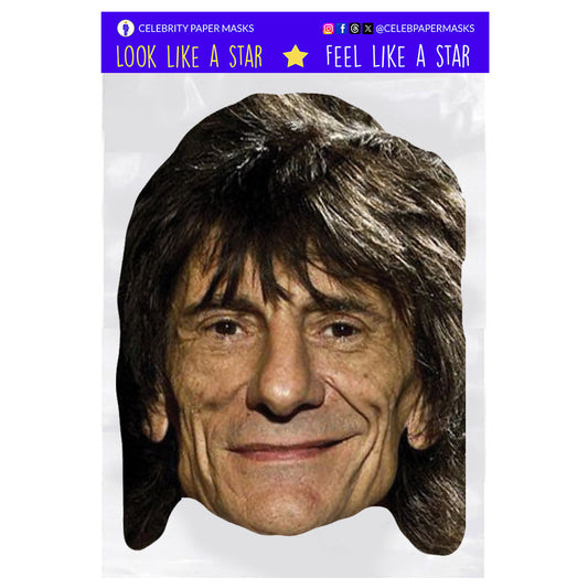Ronnie Wood Mask Celebrity Musician Masks