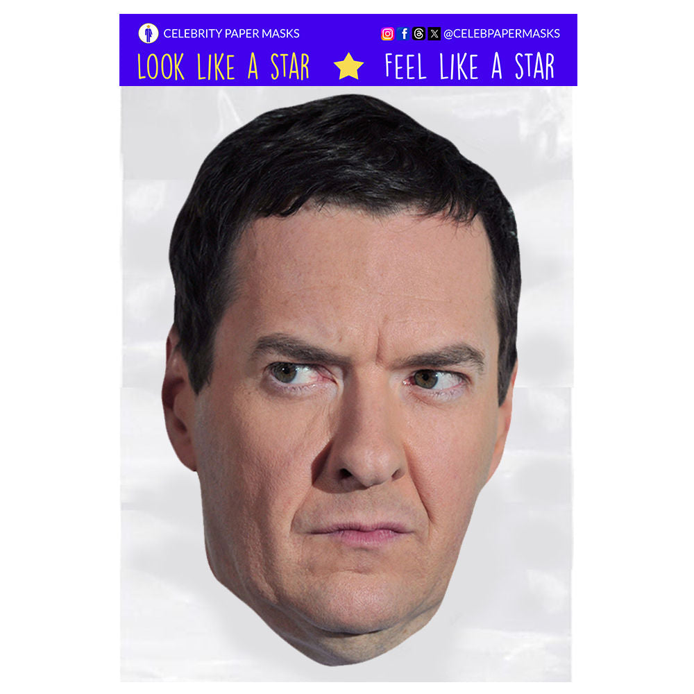George Osborne Mask Conversative Party UK Politician Masks
