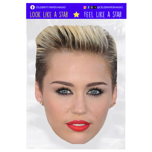 Miley Cyrus Masks Celebrity Musician Mask