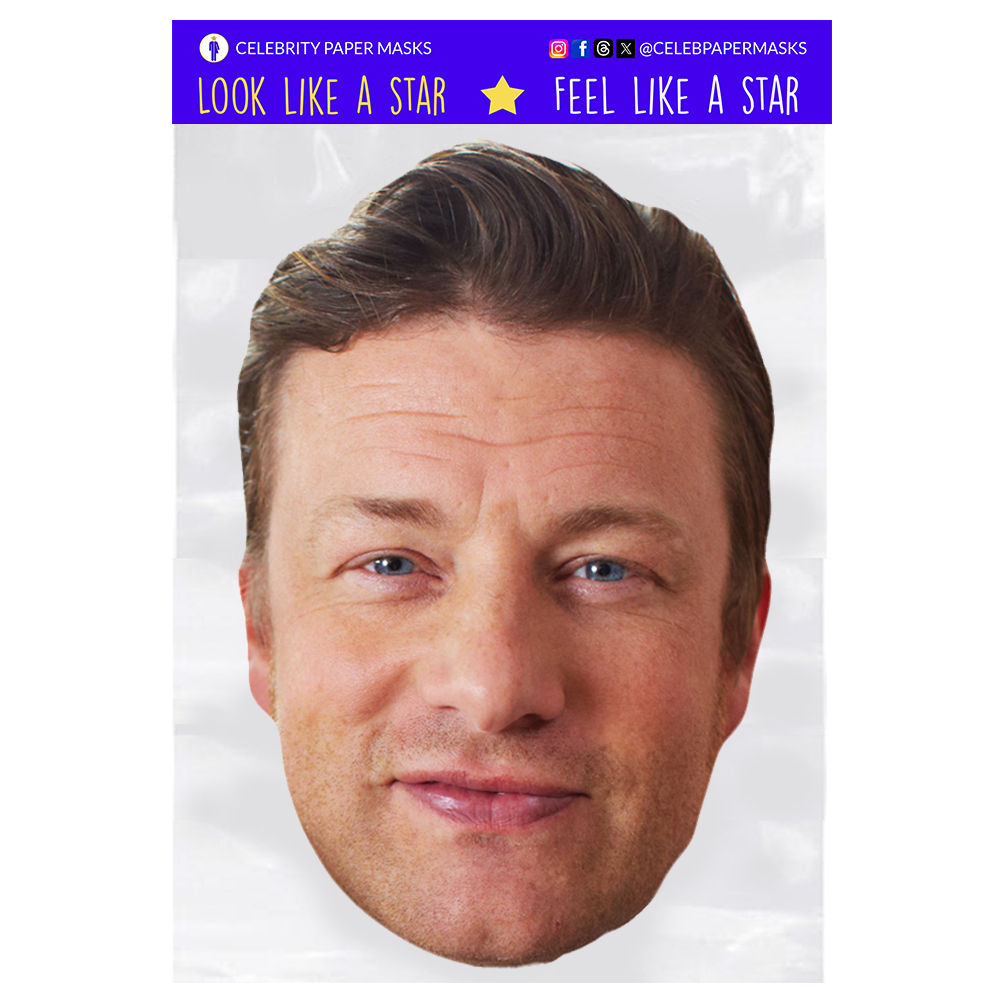 Jamie Oliver Mask The Naked Chef Celebrity Chef Celebrity Masks