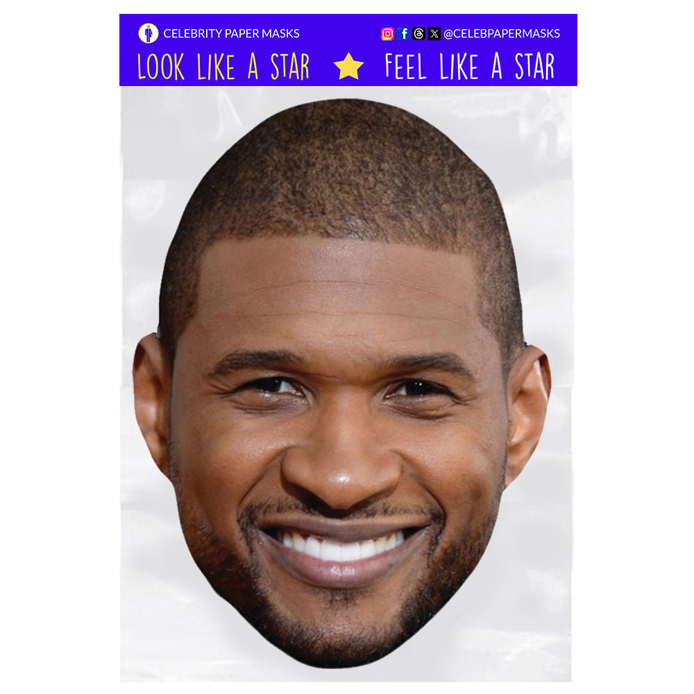 Usher Masks Celebrity Musician Mask
