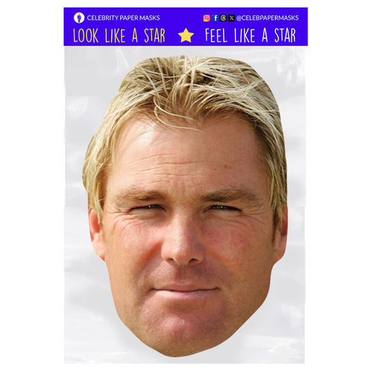 Shane Warne Mask Cricket England Masks
