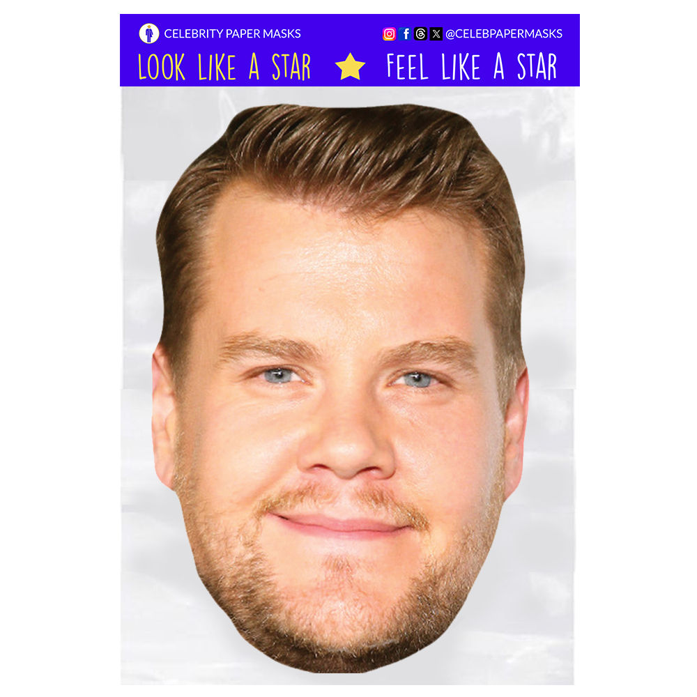 James Corden Mask The Late Late Show Actor Celebrity Masks