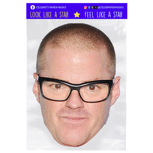 Heston Blumenthal Mask Celebrity Chef Celebrity Masks