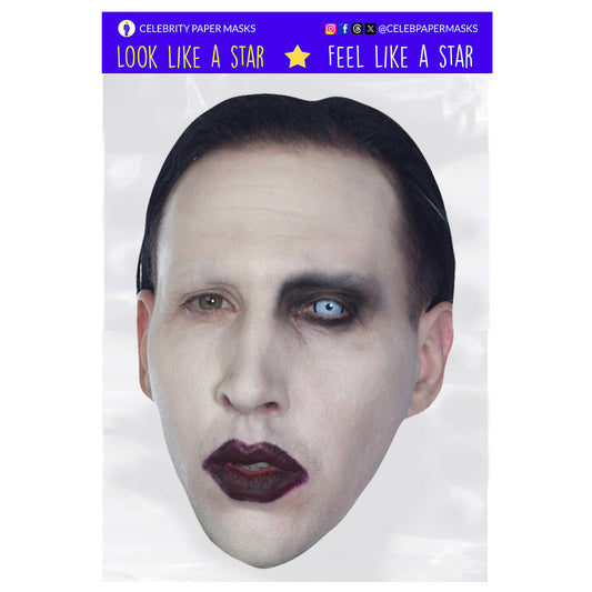 Marilyn Manson Mask Celebrity Musician Masks