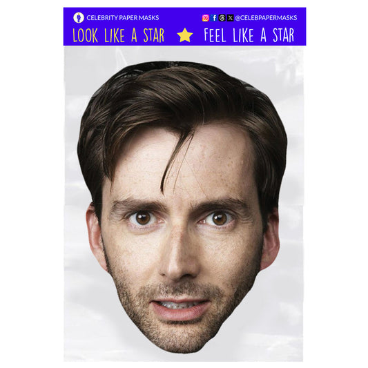 David Tennant Mask The Doctor Doctor Who Actress Celebrity Masks