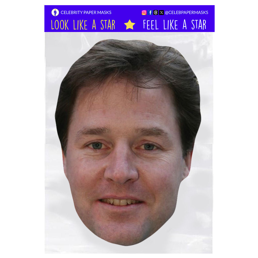Nick Clegg Mask Liberal Democrats UK Politician Masks