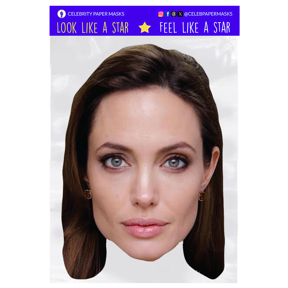 Angelina Jolie Mask Lara Croft Tomb Raider Actress Celebrity Masks ...