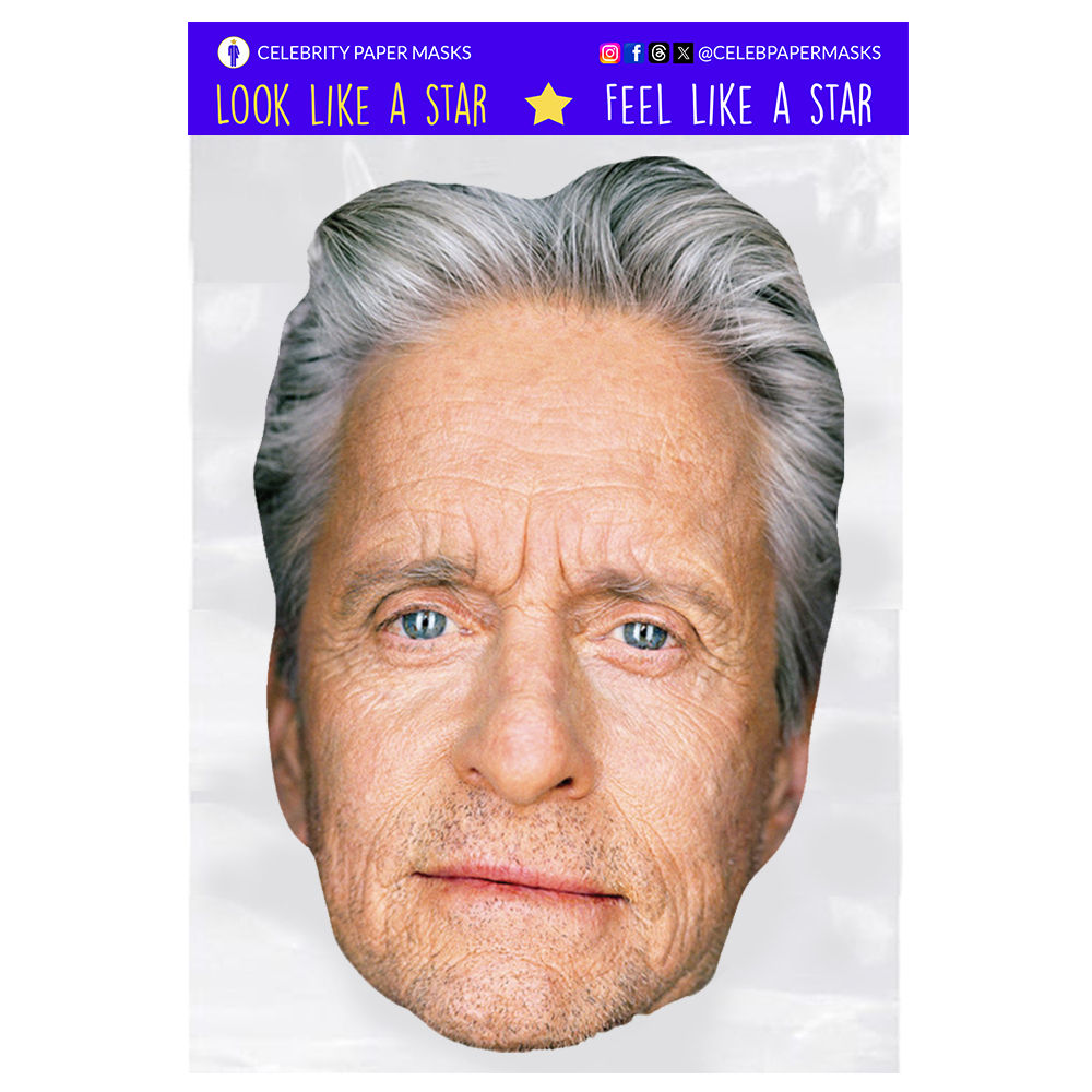 Michael Douglas Mask Gordon Gekko Wall Street Celebrity Masks