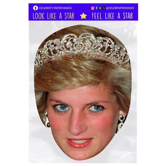 Princess Diana Mask Princess of Wales Royal Family Masks
