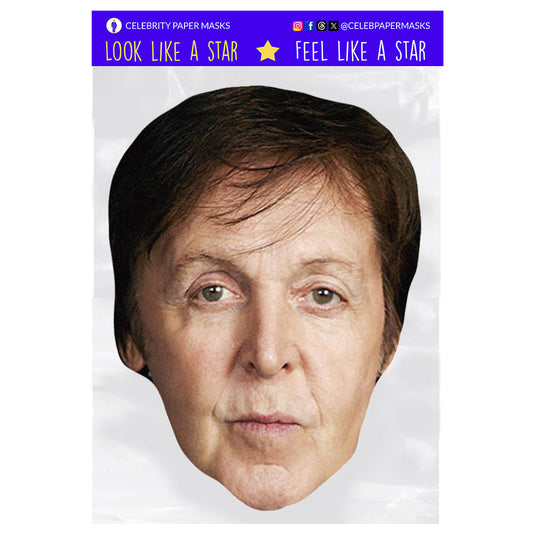 Paul McCartney Mask The Beatles Celebrity Musician Masks