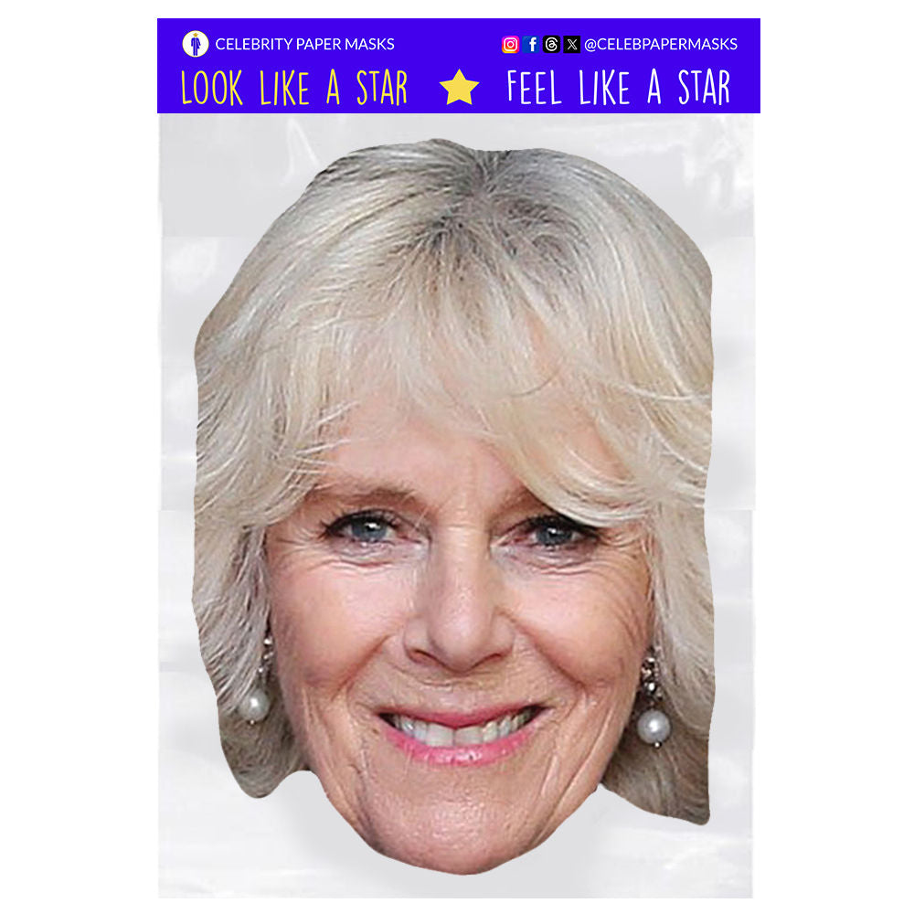 Queen Camilla Parker Bowles Mask Duchess of Cornwall Royal Family