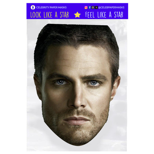 Stephen Amell Mask Oliver Queen Arrow Actor Celebrity Masks