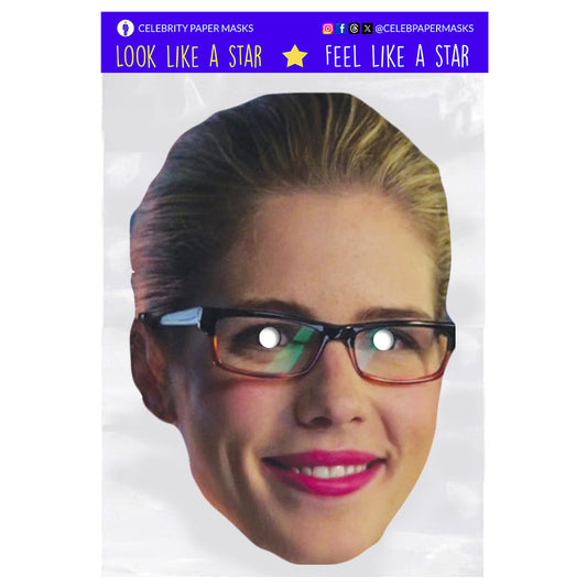 Emily Bett Rickards Mask Felicity Smoak Arrow Celebrity Masks