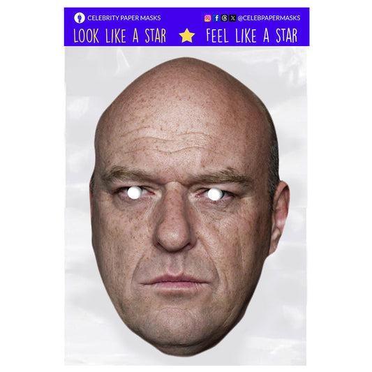 Dean Norris Mask Hank Schrader Breaking Bad Actor Celebrity Masks