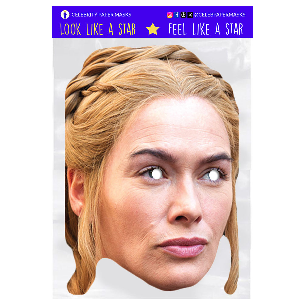 Lena Headey Mask Cersei Lannister Game of Thrones Celebrity Masks
