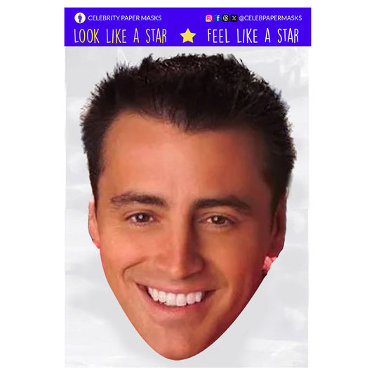 Matt LeBlanc Mask Joey Tribbiani Friends Actor Celebrity Masks