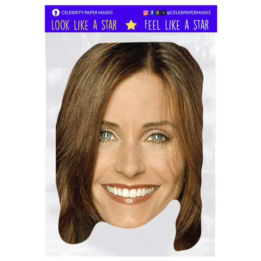 Courteney Cox Mask Monica Geller Friends Actress Celebrity Masks