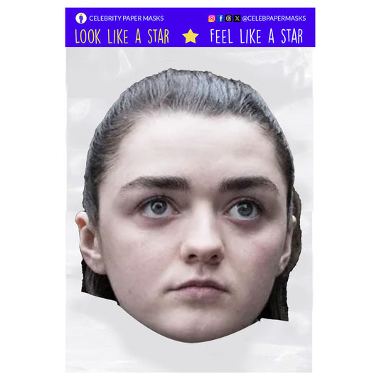 Maisie Williams Mask Arya Stark Game of Thrones Celebrity Masks