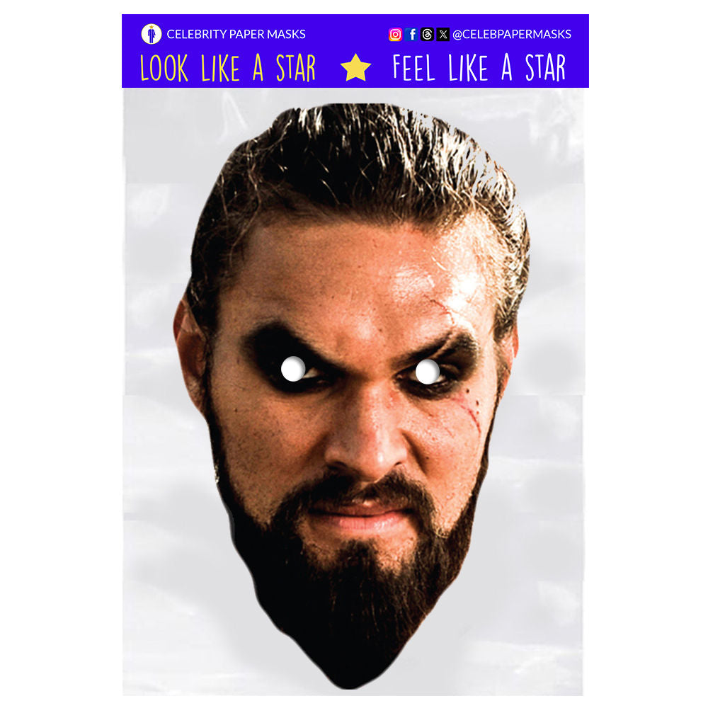 Jason Momoa Mask Khal Drogo Game of Thrones Actor Celebrity Masks