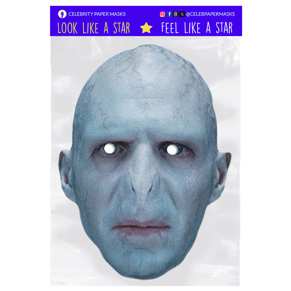 Ralph Fiennes Mask Lord Voldemort Harry Potter Celebrity Masks