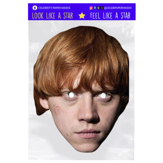 Rupert Grint Mask Ron Weasley Harry Potter Actor Celebrity Masks