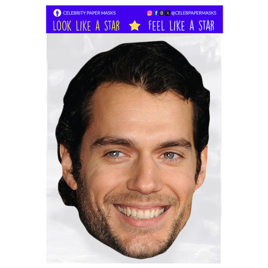 Henry Cavill Mask Superman DC Actor Celebrity Masks