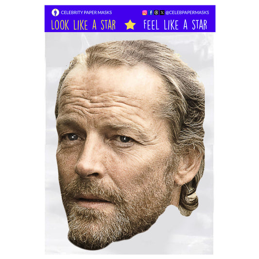 Iain Glen Mask Jorah Mormont Game of Thrones Celebrity Masks