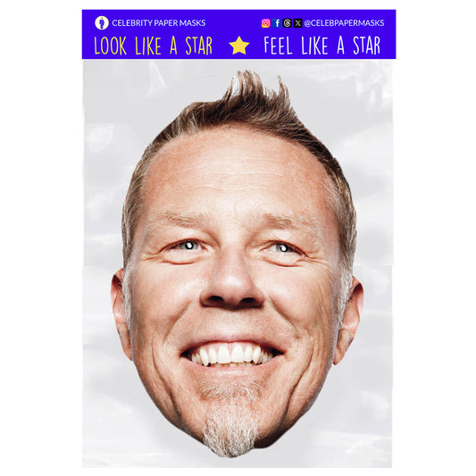 James Hetfield Mask Metallica Celebrity Musician Masks