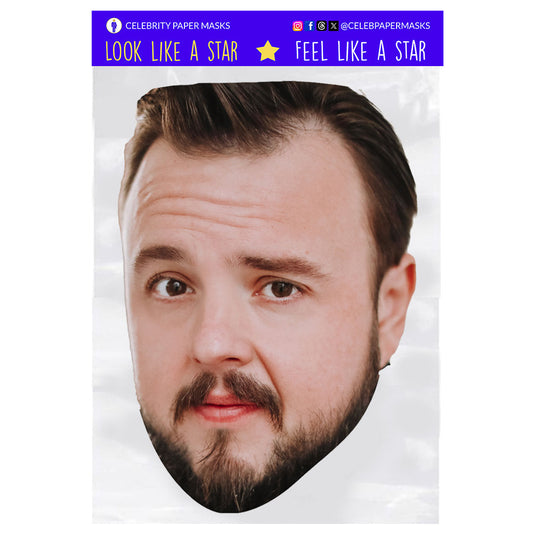 John Bradley West Mask West Samwell Tarly Game of Thrones Celebrity