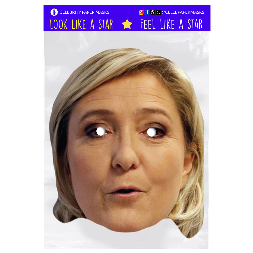 Marine Le Pen Mask National Rally French Politician Masks