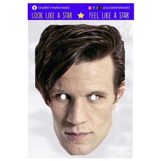 Matt Smith Mask Eleventh Doctor Doctor Who Actor Celebrity Masks