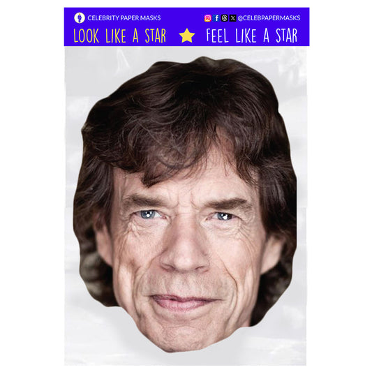 Mick Jagger Mask Rolling Stones Celebrity Musician Masks