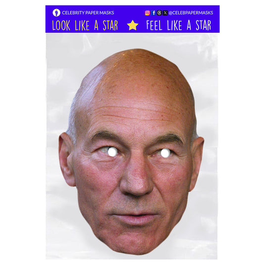 Patrick Stewart Mask Actor Celebrity Masks